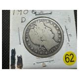 1906-D Silver Barber Half Dollar