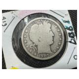 1907-O Silver Barber Half Dollar
