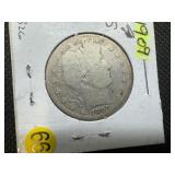 1909-S Silver Barber Half Dollar