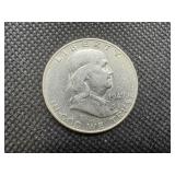 1949-D AU Silver Franklin Dollar