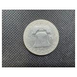 1949-D AU Silver Franklin Dollar