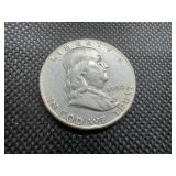 1950 Silver Franklin Dollar