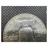 1950-D AU Silver Franklin Dollar