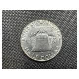 1956 BU Silver Franklin Dollar  Mint Luster!!!