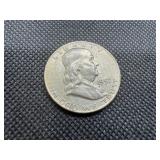 1957-D Silver Franklin Dollar