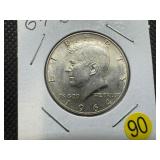1964-D 90% Silver Kennedy Half Dollar