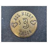 Poke of Gold Saloon Folsom, California Brothel Token