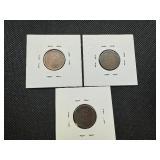 3 Wheat cents including 1916S