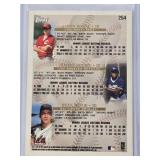 Aaron Boone, Adrian Beltre, and Ryan Minor 1997 Rookie Topps Prospects #254 - Cincinnati Reds, Los Angeles Dodgers, Baltimore Orioles Baseball Card