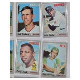 Lot of 44 Vintage Baseball Cards Including Players Like Al Jackson and Ken Harrelson from 1970 Topps Set