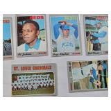 Lot of 44 Vintage Baseball Cards Including Players Like Al Jackson and Ken Harrelson from 1970 Topps Set
