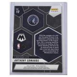 Anthony Edwards 2024-25 Panini Mosaic Silver Prizm Montage #12 - Minnesota Timberwolves Basketball Card