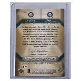 Edgar Martinez and Mike Cameron 2002 Upper Deck SPx Winning Materials Game Used Dual Relic - Seattle Mariners Baseball Card