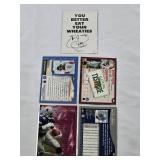 Lot of 5 Emmitt Smith Premium Insert Football Cards with Dallas Cowboys Features including Wheaties Promo and Topps Chrome, Bowman, Flair