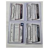 Lot of 4 Baseball Cards Featuring Ben Metzinger, Ronald Hernandez 294/499, Hendry Chivilli, and Michael Mercado with Autographs