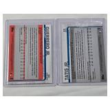 Lot of 2 Baseball Cards Featuring Vladimir Guerrero Jr. and Fernando Tatis Jr. Rookie Cards