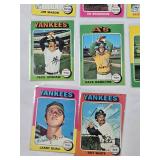 Lot of 32 Vintage 1975 Topps Baseball Cards Featuring Bill Freehan, Ross Grimsley, Wayne Garrett, and Others