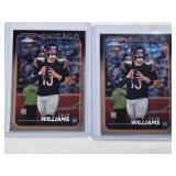 Lot of 2 Caleb Williams Rookie Cards 2024 Topps Chrome #202