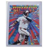 Brooks Lee Rookie 2025 Topps Chrome Power Players Refractor #PP-23 - Minnesota Twins Baseball Card