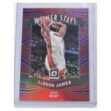 LeBron James 2023-24 Panini Donruss Optic Winner Stays Prizm #2 - Miami Heat Basketball Card