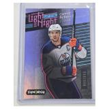 Connor McDavid 2023-24 Synergy Light Up the Night Silver Foil Insert #LN-MC - Edmonton Oilers Hockey Card