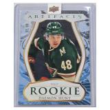 Daemon Hunt Rookie 2023-24 Upper Deck Artifacts #215 and Numbered 92/99 - Minnesota Wild Hockey Card