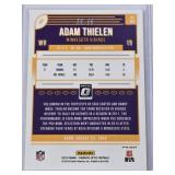 Adam Thielen 2018 Panini Donruss Optic Red Refractor #64 and Numbered 65/99 - Minnesota Vikings Football Card