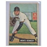 Monte Kennedy 1951 Bowman #163 - New York Giants Vintage Baseball Card