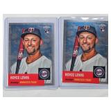 Lot of 2 Royce Lewis Rookie Topps Chrome Cards - Minnesota Twins Baseball Cards