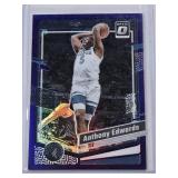 Anthony Edwards 2023-24 Panini Donruss Optic Purple Prizm #59 - Minnesota Timberwolves Basketball Card