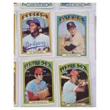 Lot of 50 Vintage 1972 Topps Baseball Cards Featuring Players Like Mike Cuellar and Ron Bryant