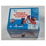 Unopened Vending Box of 2022 Topps Series 2 Baseball Trading Cards Featuring Vladimir Guerrero Jr. on the Box