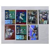Lot of 7 Cris Carter Football Cards featuring Premium Inserts