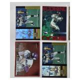 Lot of 7 Cris Carter Football Cards featuring Premium Inserts