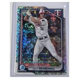 Luke Keaschall Rookie 2024 Bowman Chrome Refractor #BCP-122 - Minnesota Twins Baseball Card