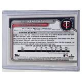 Luke Keaschall Rookie 2024 Bowman Chrome Refractor #BCP-122 - Minnesota Twins Baseball Card