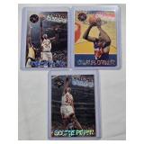 Lot of 3 Extreme Corps Basketball Cards Featuring Charles Barkley, Patrick Ewing, and Scottie Pippen.