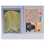 Lot of 2 Cris Carter Rookie Cards Including Topps and Pro Set NFL Cards