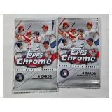 Lot of 2 Unopened Packs of 2021 Topps Chrome Update Series