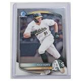 Nick Kurtz Rookie 2025 Bowman Chrome #BCP-114 - Oakland Athletics Baseball Card