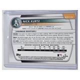 Nick Kurtz Rookie 2025 Bowman Chrome #BCP-114 - Oakland Athletics Baseball Card