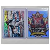 Lot of 2 Ken Griffey Jr. Silver Foil Cards including Classic Swings and All-Star Game Greats