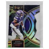 Justin Jefferson 2023 Panini Select Prizm Die Cut #175 - Minnesota Vikings Football Card