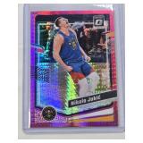 Nikola Jokic 2022-23 Panini Donruss Optic Pink Refractor Prizm #19 - Denver Nuggets Basketball Card
