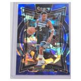 Anthony Edwards 2024-25 Panini Select Blue Cracked Ice Prizm #23 - Minnesota Timberwolves Basketball Card