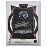 Anthony Edwards 2024-25 Panini Select Blue Cracked Ice Prizm #23 - Minnesota Timberwolves Basketball Card