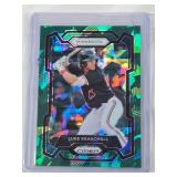 Luke Keaschall Rookie 2024 Panini Prizm Green Cracked Ice #298 - Minnesota Baseball Card