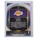 LeBron James 2020-21 Panini Select Blue Shimmer SP #2 - Los Angeles Lakers Basketball Card