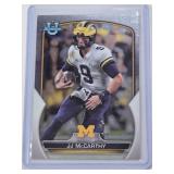 JJ McCarthy Rookie 2022 Bowman Chrome University #48 - Michigan Wolverines Football Card