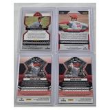 Lot of 4 Shohei Ohtani Baseball Cards from the 2021 and 2022 Panini Prizm and Mosaic sets